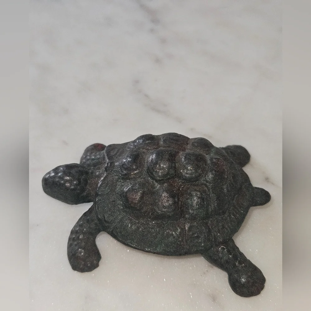 Iron Turtle Niagra Furnace Solid Beautiful! Beach Nautical Home Decor Vintage! - Picture 3 of 5